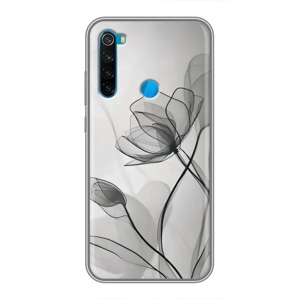 Чехол с принтом «Черные цветы» для Xiaomi Redmi Note 8T Чехол с принтом «Черные цветы» для Xiaomi Redmi Note 8T