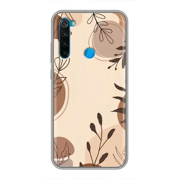 Чехол с принтом «Коричневые цветы» для Xiaomi Redmi Note 8T Чехол с принтом «Коричневые цветы» для Xiaomi Redmi Note 8T