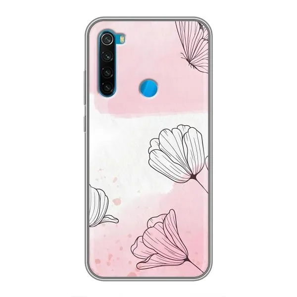 Чехол с принтом «Розовые цветы» для Xiaomi Redmi Note 8T Чехол с принтом «Розовые цветы» для Xiaomi Redmi Note 8T