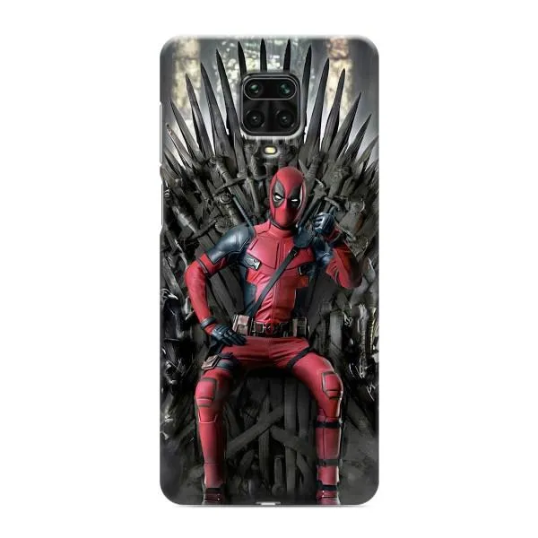 Чохол з принтом «Дедпул на троні» для Xiaomi Redmi Note 9 Pro Max Чохол з принтом «Дедпул на троні» для Xiaomi Redmi Note 9 Pro Max