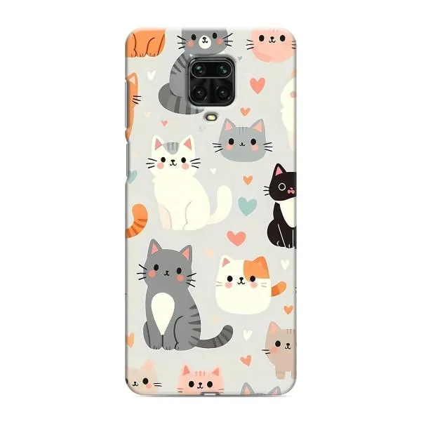 Чехол с принтом «Коллаж котов» для Xiaomi Redmi Note 9 Pro Чехол с принтом «Коллаж котов» для Xiaomi Redmi Note 9 Pro