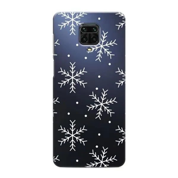 Чехол с принтом «Белые снежинки» для Xiaomi Redmi Note 9 Pro