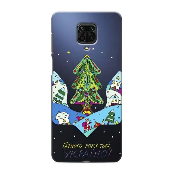 Чехол с принтом «Рождественский герб» для Xiaomi Redmi Note 9 Pro