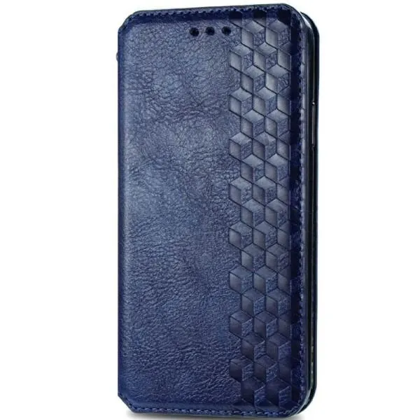 Кожаный чехол-книжка GETMAN Cubic (PU) для Xiaomi Redmi Note 9 / Redmi 10X — Синий — фото 1 Кожаный чехол-книжка GETMAN Cubic (PU) для Xiaomi Redmi Note 9 / Redmi 10X — Синий — фото 1