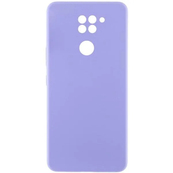 Чехол Silicone Cover Lakshmi Full Camera (AAA) для Xiaomi Redmi Note 9 / Redmi 10X — Сиреневый — фото 1