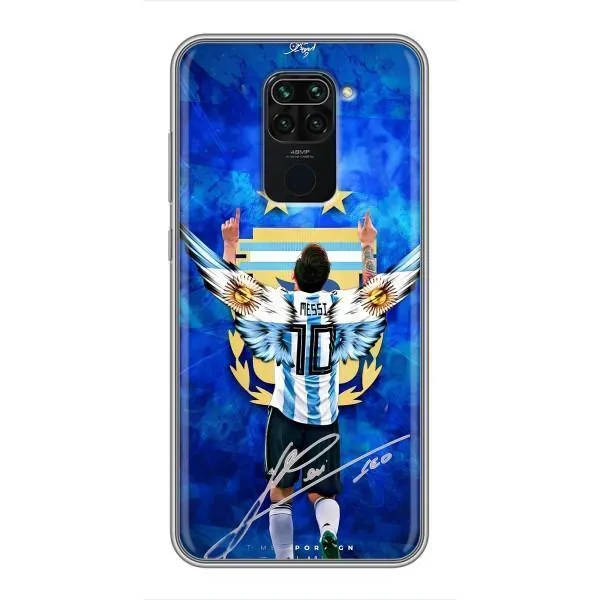 Чехол с принтом «Месси сборная» для Xiaomi Redmi Note 9