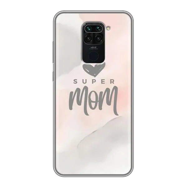 Чехол с принтом «Супер мама» для Xiaomi Redmi Note 9