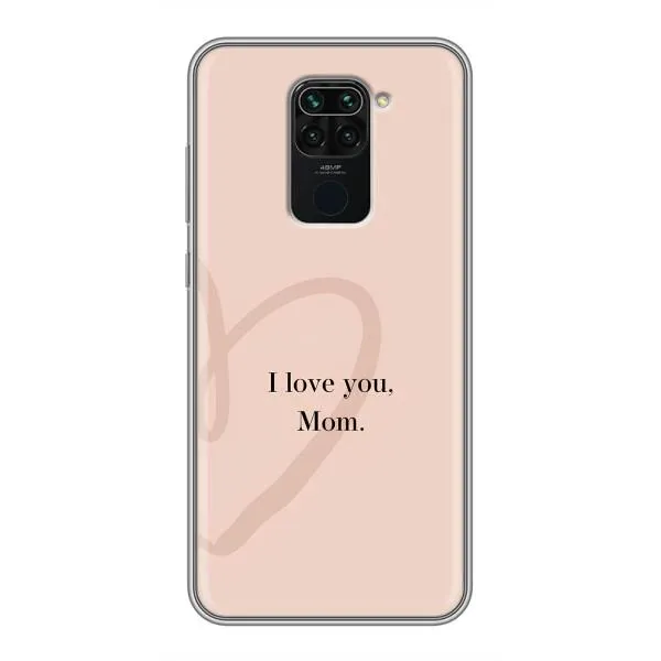 Чехол с принтом «Сердце маме» для Xiaomi Redmi Note 9