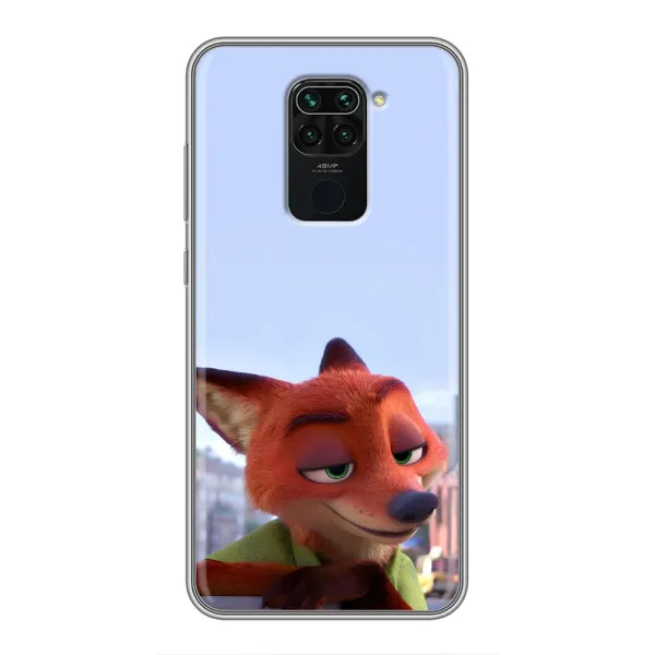Чехол с принтом «Лис Ник» для Xiaomi Redmi Note 9 Чехол с принтом «Лис Ник» для Xiaomi Redmi Note 9