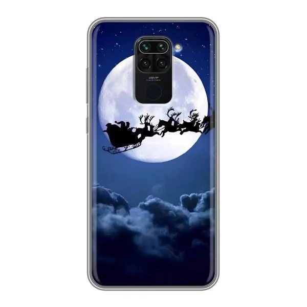 Чехол с принтом «Санта - луна» для Xiaomi Redmi Note 9 Чехол с принтом «Санта - луна» для Xiaomi Redmi Note 9