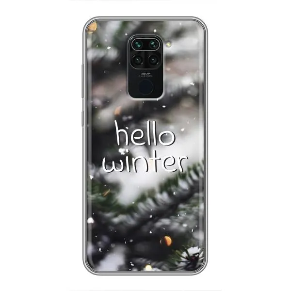 Чехол с принтом «Hello winter» для Xiaomi Redmi Note 9