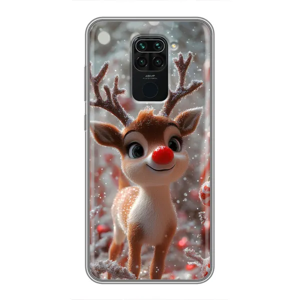 Чехол с принтом «Олень с носом» для Xiaomi Redmi Note 9