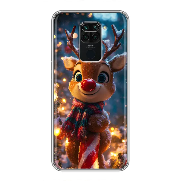Чехол с принтом «Олень с шарфом» для Xiaomi Redmi Note 9