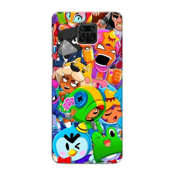 Чехол с принтом «Герои Бравл Старс» для Xiaomi Redmi Note 9S Чехол с принтом «Герои Бравл Старс» для Xiaomi Redmi Note 9S