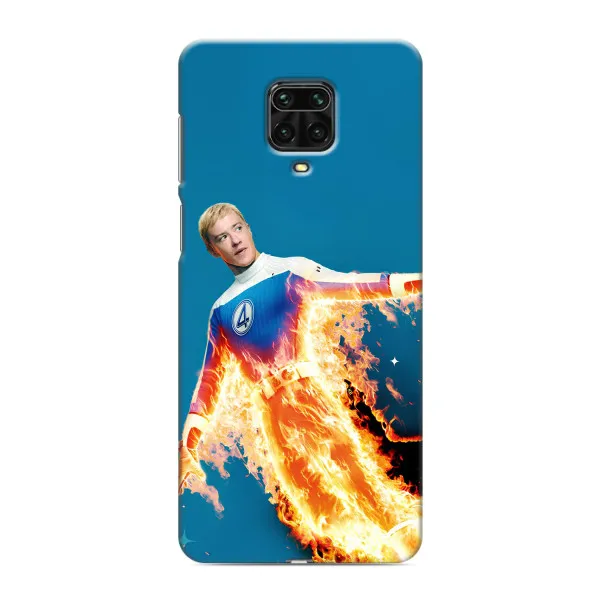 Чехол с принтом «Человек-факел в огне» для Xiaomi Redmi Note 9S
