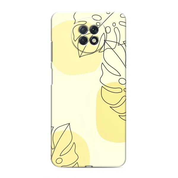 Чохол з принтом «Жовта монстера арт» для Xiaomi Redmi Note 9T