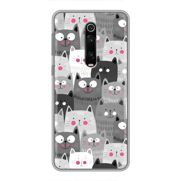 Чохол з принтом «Мальовані котики» для Xiaomi Mi 9T Чохол з принтом «Мальовані котики» для Xiaomi Mi 9T