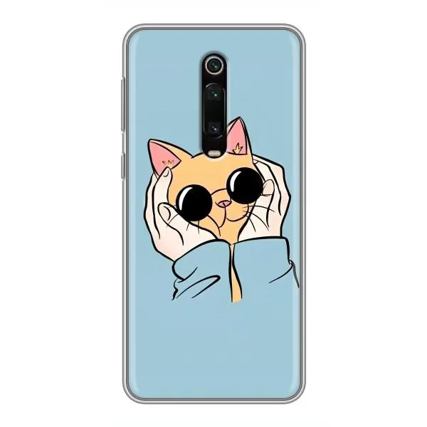 Чехол с принтом «Котик в очках» для Xiaomi Mi 9T