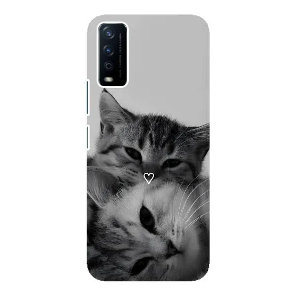Чехол с принтом «Пара котов» для Vivo Y12s Чехол с принтом «Пара котов» для Vivo Y12s
