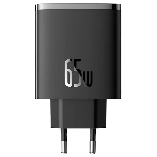 МЗП Baseus Cube Pro Fast Charger PD65W (1USB-A/2C) (P10111404) — Чорний — фото 2