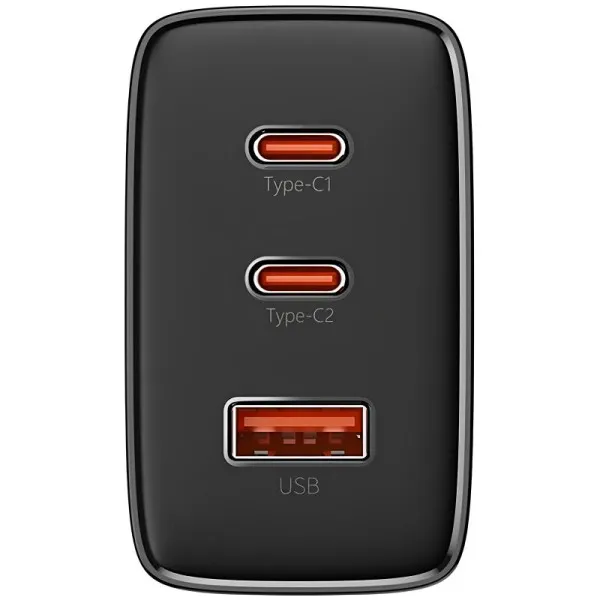 МЗП Baseus Cube Pro Fast Charger PD65W (1USB-A/2C) (P10111404) — Чорний — фото 3