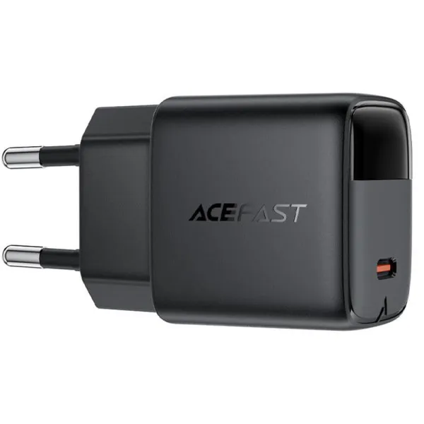 СЗУ Acefast A115 PD30W GaN (1USB-C) — Черный — фото 4