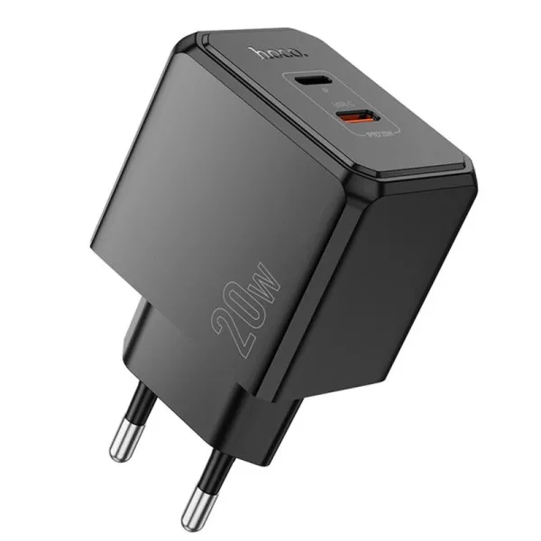 СЗУ Hoco CS16A Wish PD20W (1USB-C/1L) — Черный — фото 1