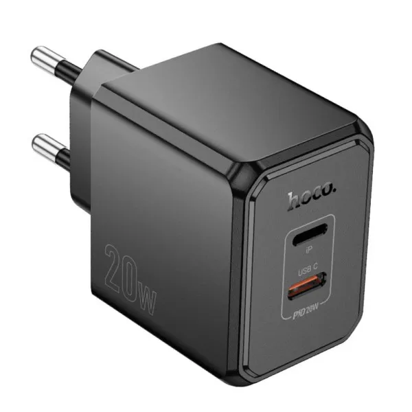 СЗУ Hoco CS16A Wish PD20W (1USB-C/1L) — Черный — фото 2