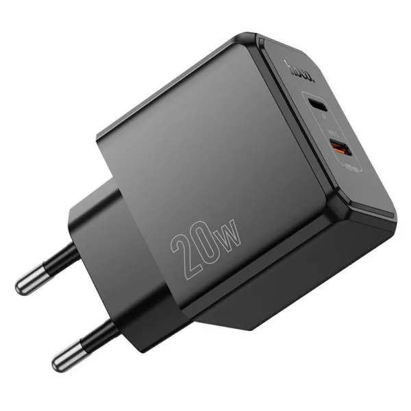 СЗУ Hoco CS16A Wish PD20W (1USB-C/1L) — Черный — фото 5