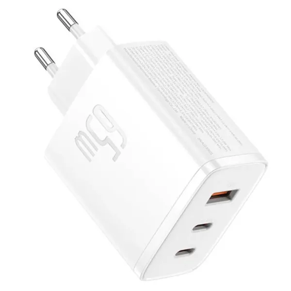 МЗП Baseus Cube Pro Fast Charger PD65W (1USB-A/2C) (P10111404) — Білий — фото 1