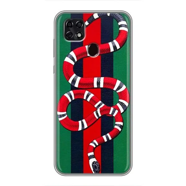 Чехол с принтом «Gucci змия» для ZTE Blade 20 Smart