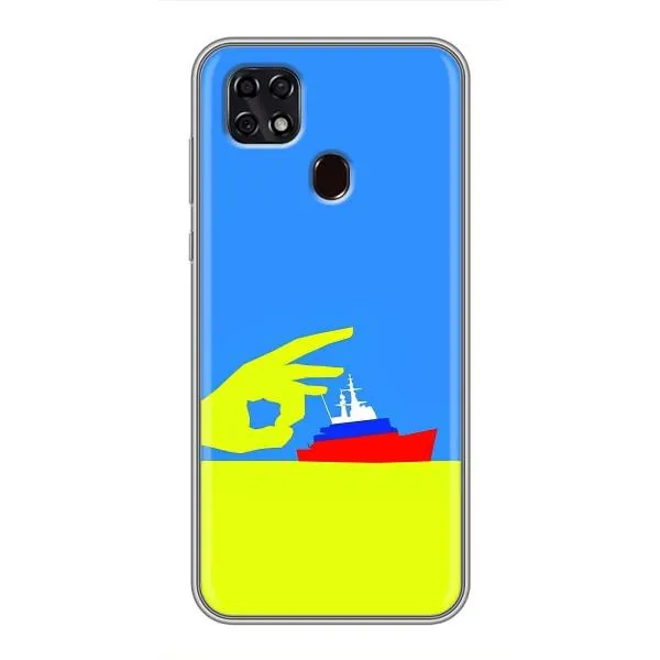 Чехол с принтом «Щелбан кораблю» для ZTE Blade 20 Smart