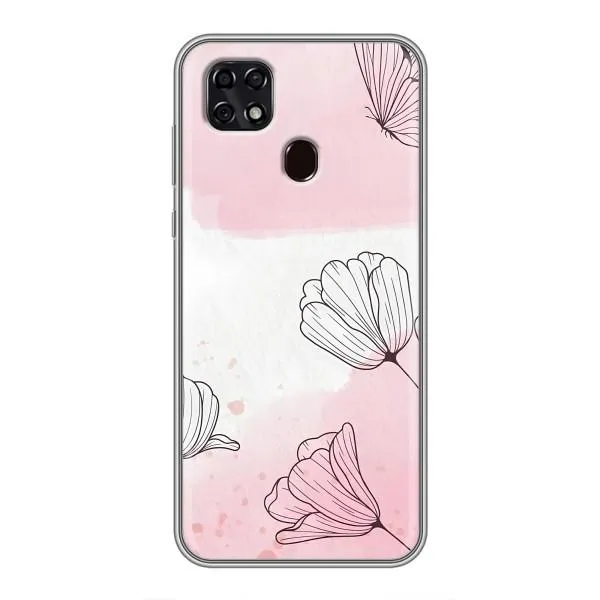 Чехол с принтом «Розовые цветы» для ZTE Blade 20 Smart Чехол с принтом «Розовые цветы» для ZTE Blade 20 Smart