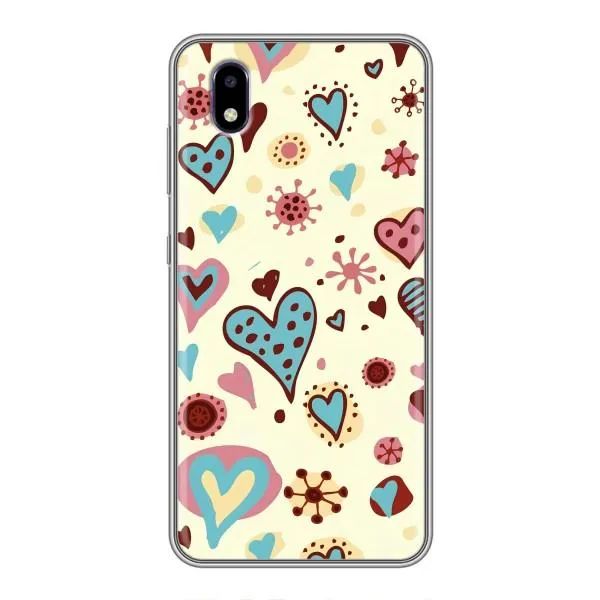 Чехол с принтом «Сердечки» для ZTE Blade A3 (2020)