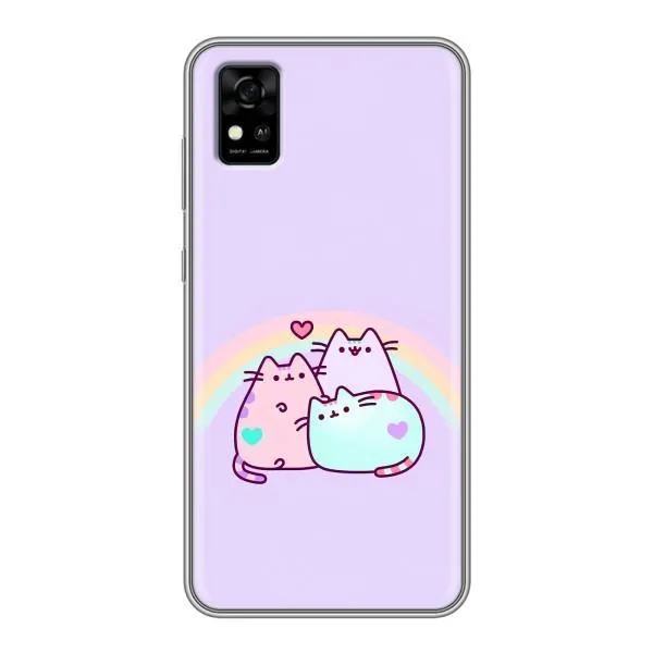 Чохол з принтом «Радужний котик» для ZTE Blade A31