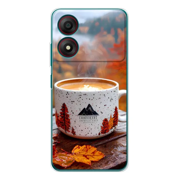 Чехол с принтом «Кофе на природе» для ZTE Blade A34 Чехол с принтом «Кофе на природе» для ZTE Blade A34