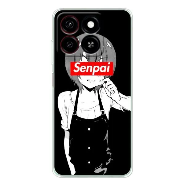Чехол с принтом «Senpai» для ZTE Blade A35 Чехол с принтом «Senpai» для ZTE Blade A35