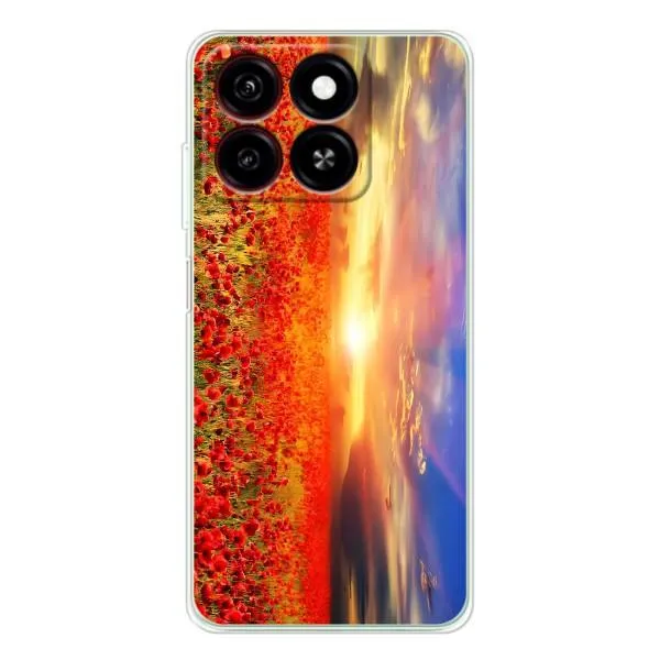 Чехол с принтом «Поле тюльпанов» для ZTE Blade A35