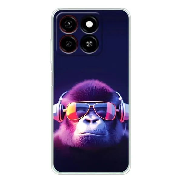 Чехол с принтом «Стильная обезьяна» для ZTE Blade A35