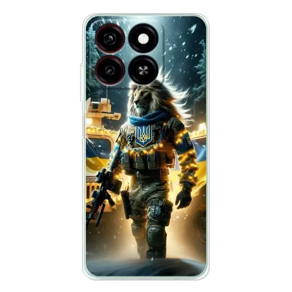 Чохол з принтом «ЛЕВ ЗСУ» для ZTE Blade A35 Чохол з принтом «ЛЕВ ЗСУ» для ZTE Blade A35