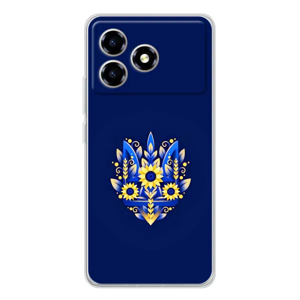 Чехол с принтом «Цветочный Герб» для ZTE Blade A36