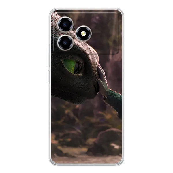 Чехол с принтом «Сцена с драконом» для ZTE Blade A36 Чехол с принтом «Сцена с драконом» для ZTE Blade A36