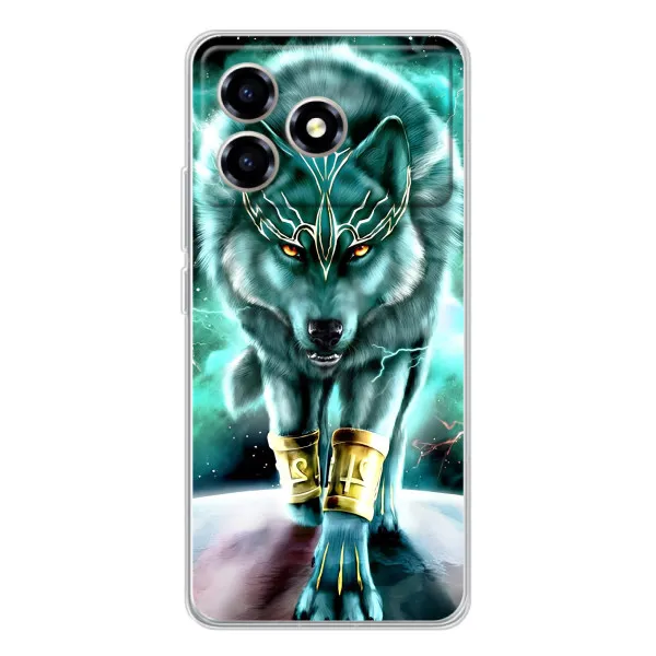 Чехол с принтом «Яркий волк» для ZTE Blade A36