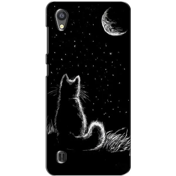 Чехол с принтом «Котик и луна» для ZTE Blade A5