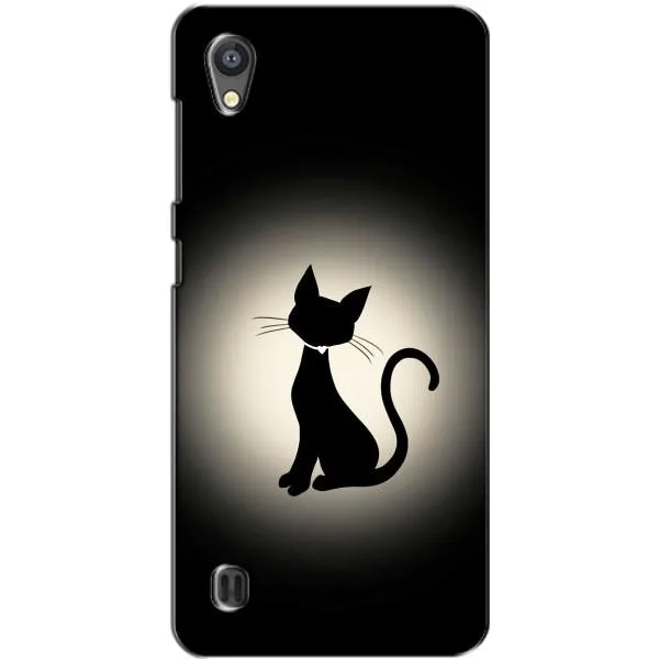Чехол с принтом «Силуэт котика» для ZTE Blade A5