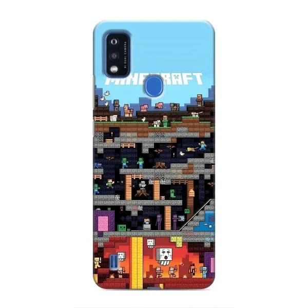 Чехол с принтом «фон Minecraft» для ZTE Blade A51 Чехол с принтом «фон Minecraft» для ZTE Blade A51