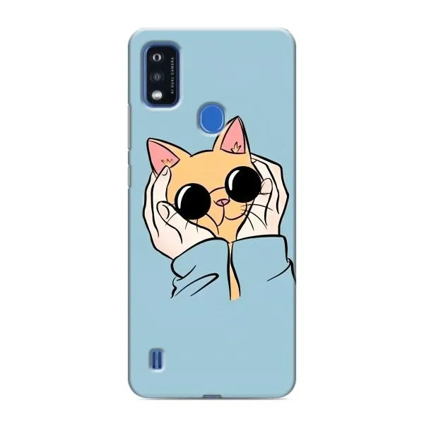 Чехол с принтом «Котик в очках» для ZTE Blade A51 Чехол с принтом «Котик в очках» для ZTE Blade A51