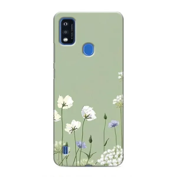 Чехол с принтом «Цветы на зеленом» для ZTE Blade A51