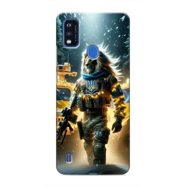 Чехол с принтом «ЛЕВ ЗСУ» для ZTE Blade A51 Чехол с принтом «ЛЕВ ЗСУ» для ZTE Blade A51