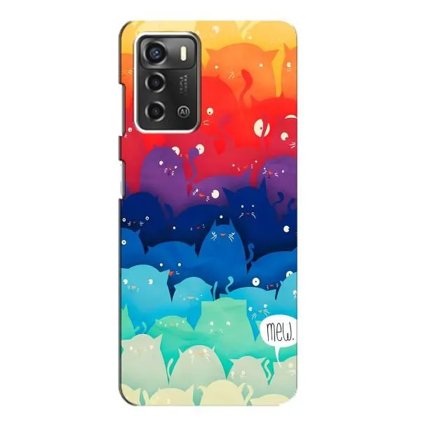 Чехол с принтом «Mew» для ZTE Blade A52 Чехол с принтом «Mew» для ZTE Blade A52